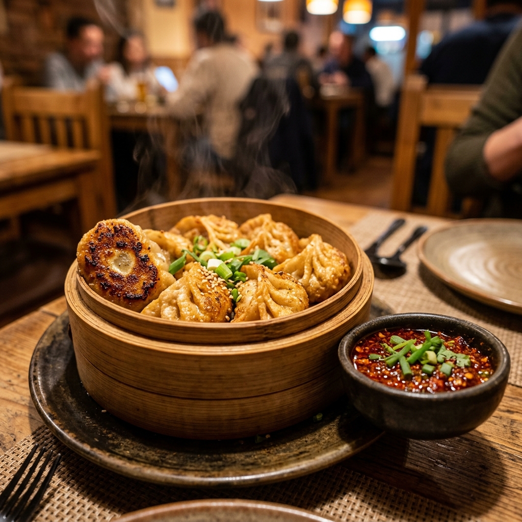 Steamed and Crispy Momos