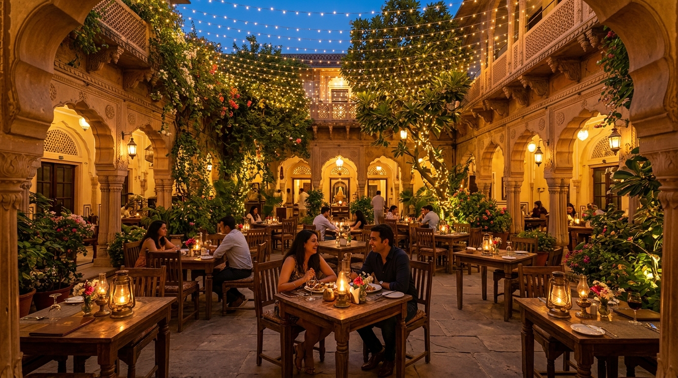 Courtyard Twilight at DWAR